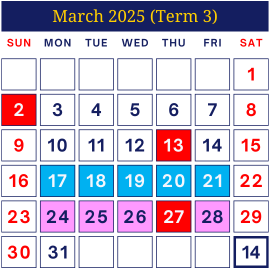 Academic Calendar 20242025